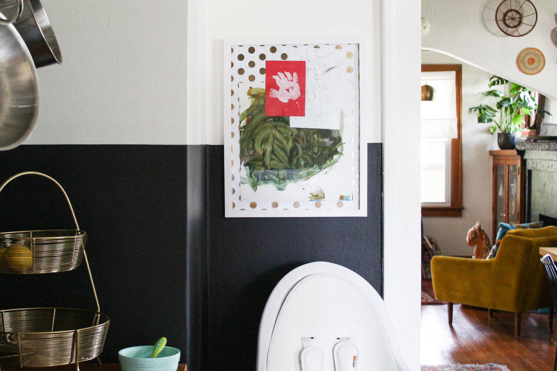 a 5-minute DIY kids’ art display that'll make it look like a masterpiece