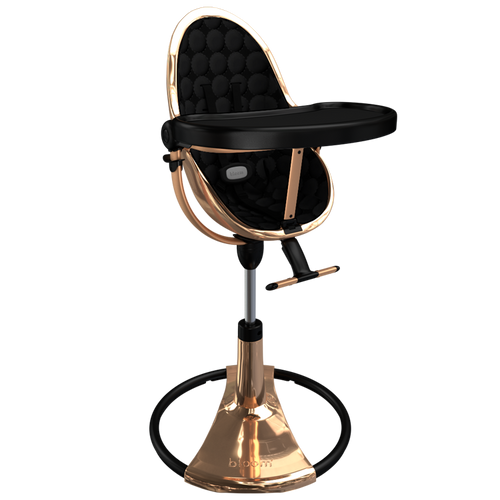 rose gold / midnight black cotton seat pods | variant=rose gold / midnight black cotton seat pods, view=highchair