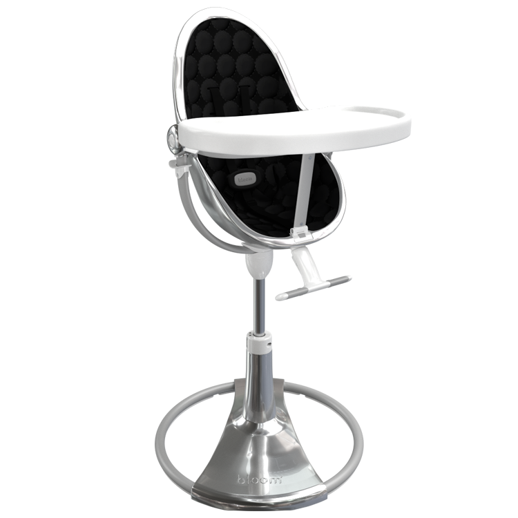 silver / midnight black cotton seat pods | variant=silver / midnight black cotton seat pods, view=highchair