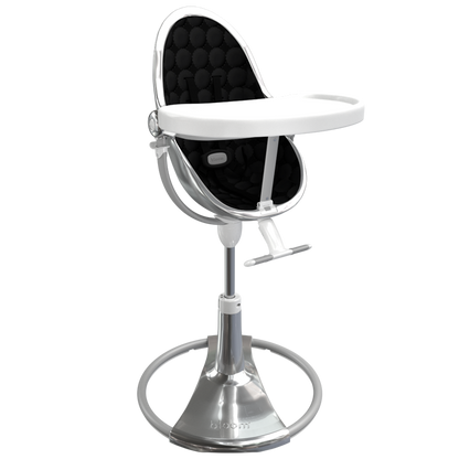 silver / midnight black cotton seat pods | variant=silver / midnight black cotton seat pods, view=highchair