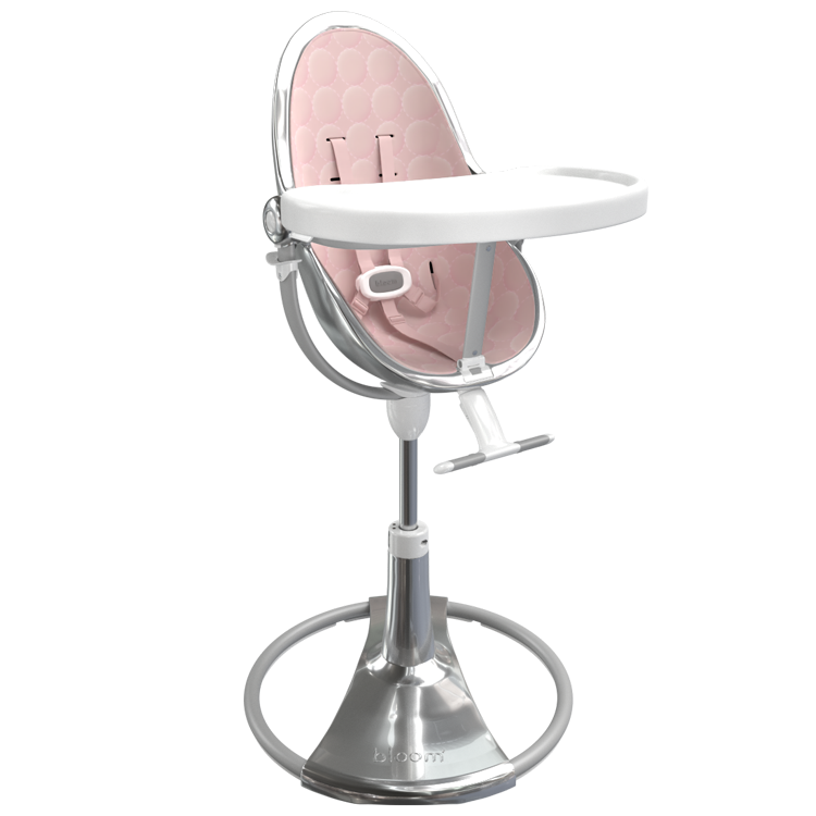 silver / blush cotton seat pods | variant=silver / blush cotton seat pods, view=highchair