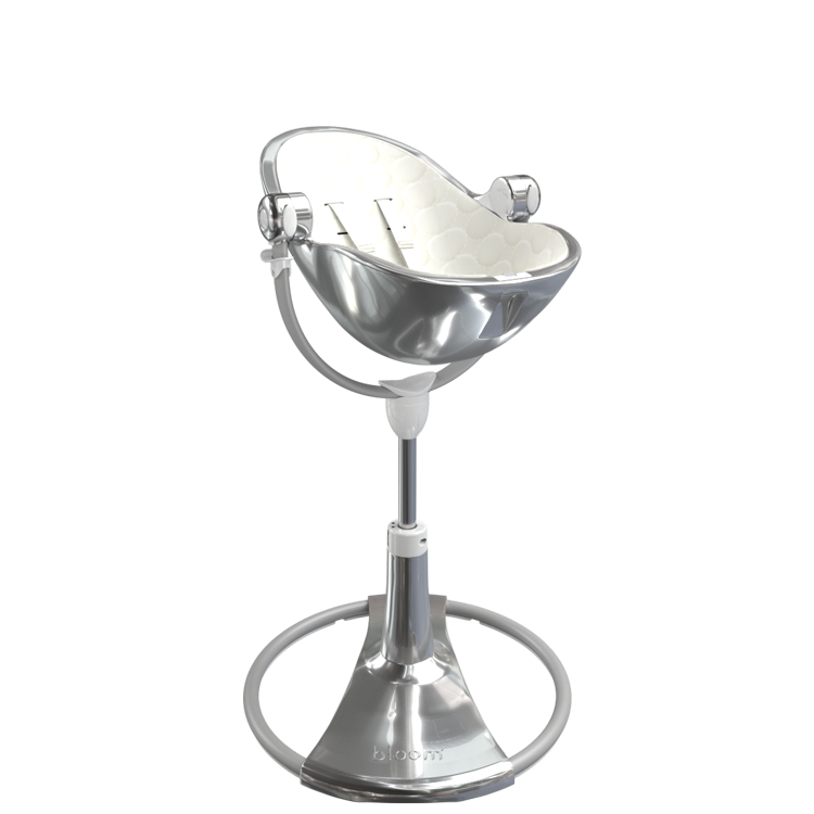 silver / coconut white cotton seat pods | variant=silver / coconut white cotton seat pods, view=newborn