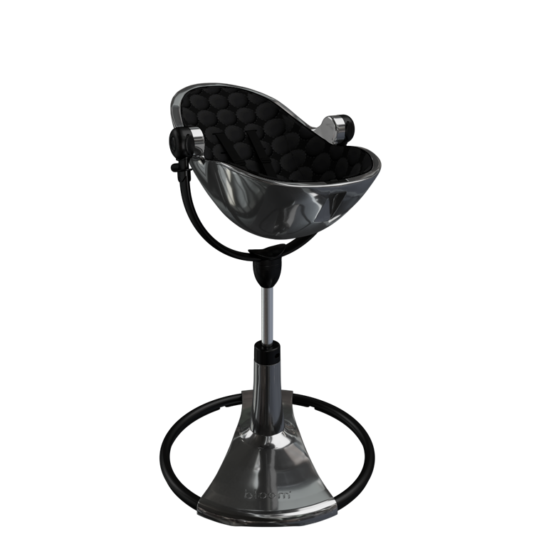 titanium / midnight black cotton seat pods | variant=titanium / midnight black cotton seat pods, view=newborn