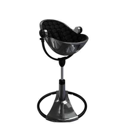 titanium / midnight black cotton seat pods | variant=titanium / midnight black cotton seat pods, view=newborn