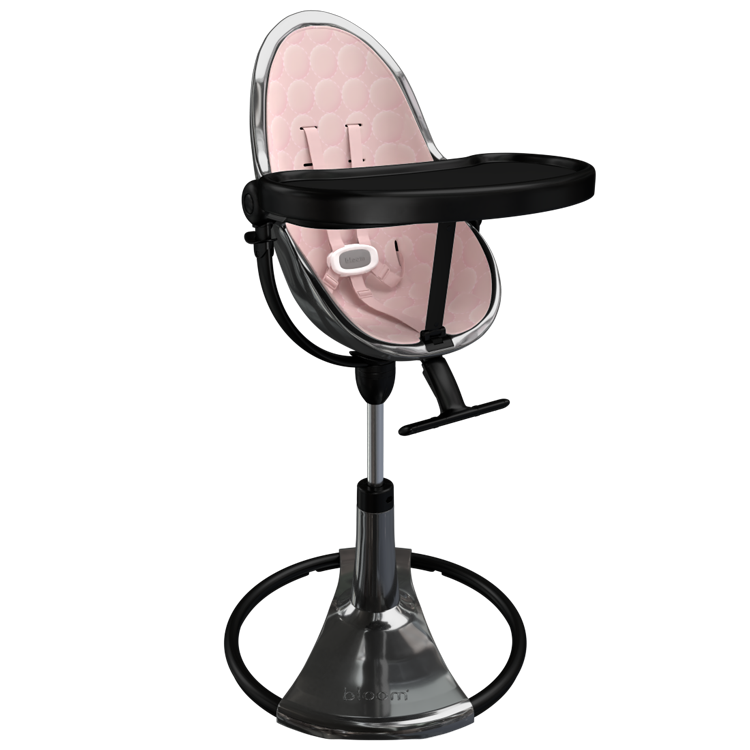 titanium / blush cotton seat pods | variant=titanium / blush cotton seat pods, view=highchair