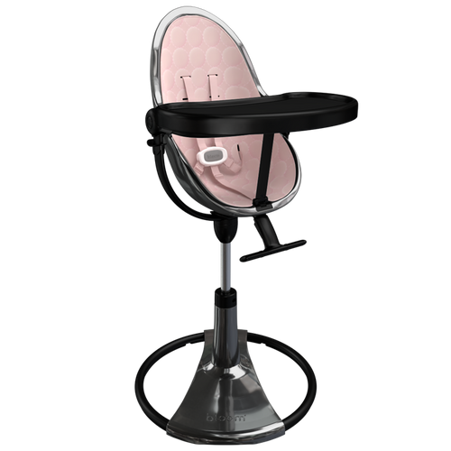 titanium / blush cotton seat pods | variant=titanium / blush cotton seat pods, view=highchair