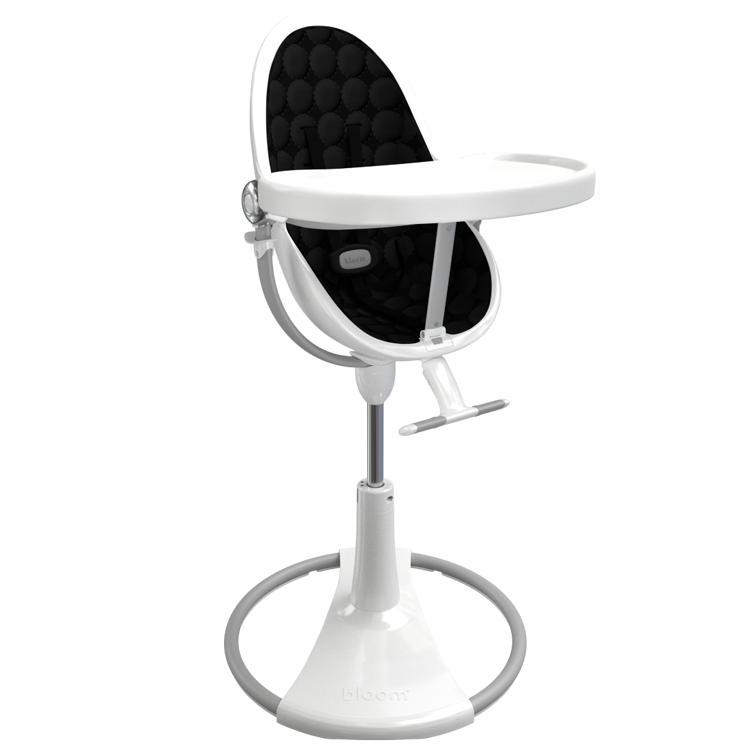 white / midnight black cotton seat pods | variant=white / midnight black cotton seat pods, view=highchair