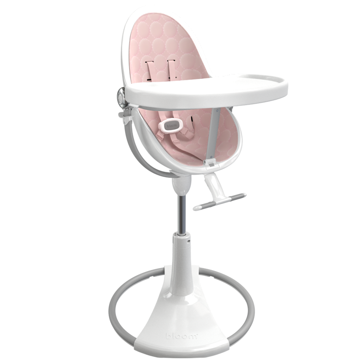 white / blush cotton seat pods | variant=white / blush cotton seat pods, view=highchair