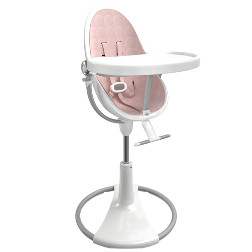 white / blush cotton seat pods | variant=white / blush cotton seat pods, view=highchair