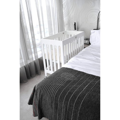 alma mini solid wood crib + mattress