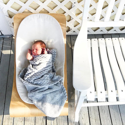 coco wood rocker - natural