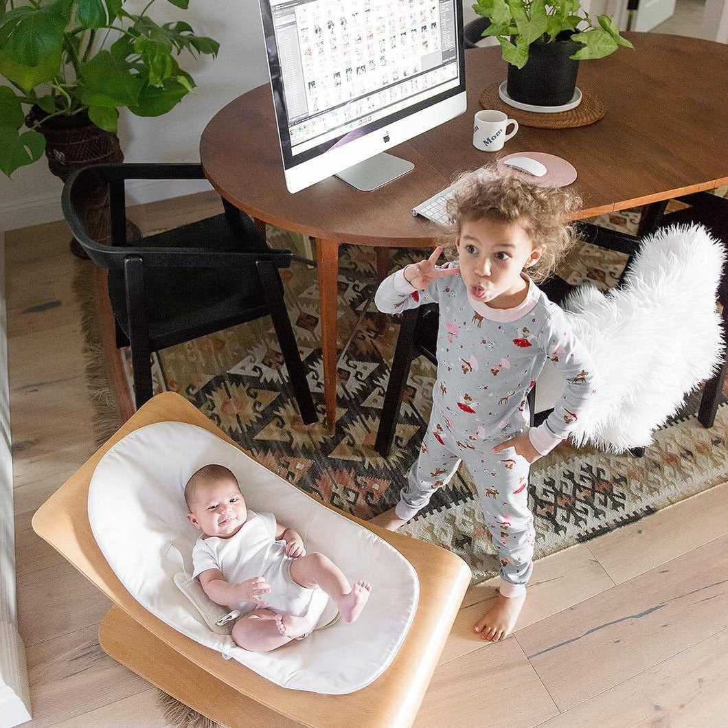 coco wood rocker - natural