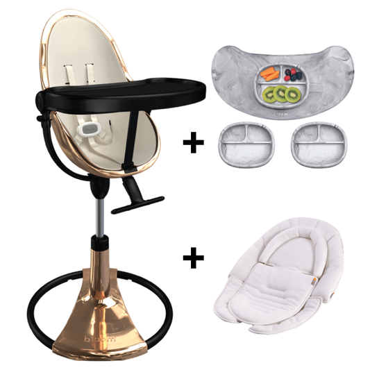 coconut white seat pad + white snug + marble mat & bowl set