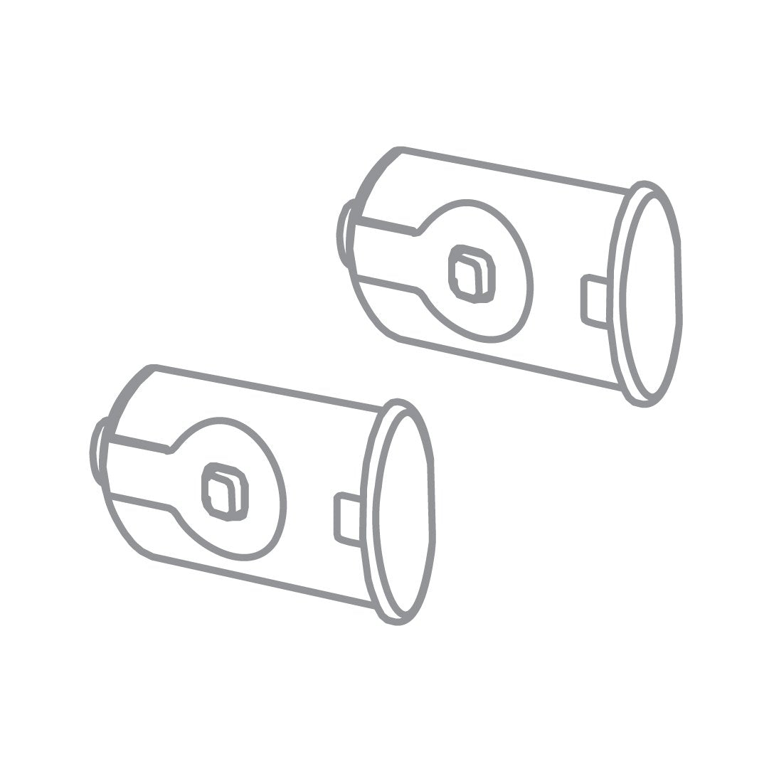 capuchons de fixation pour barre de fresque